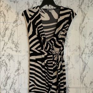 H&M | Small | Zebra Print Wrap Dress